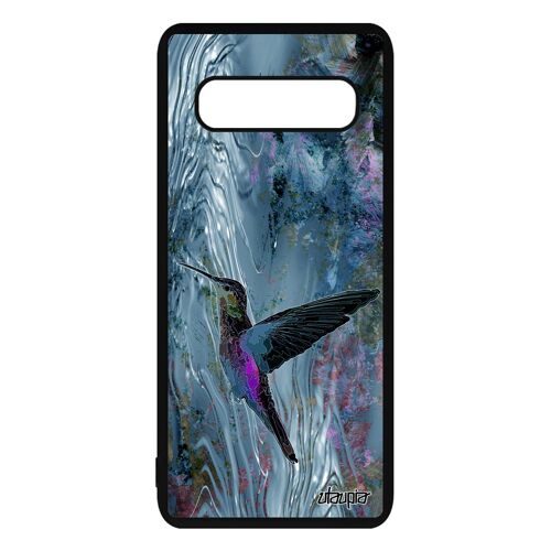 Coque S10 Silicone Colibri Fleurs Metal Oiseau 4g Case Plumes Pas Cher Animal Nature Telephone Ecologie Etui Animaux Samsung Galaxy