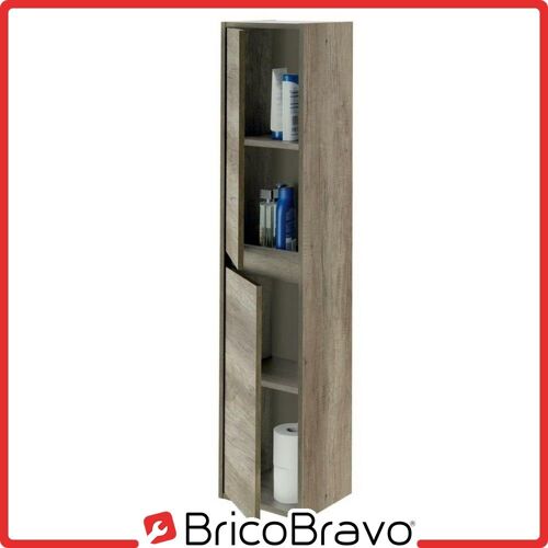 Colonne suspendue pour salle de bain deux portes 30 x 26 x h142 cm 305070H