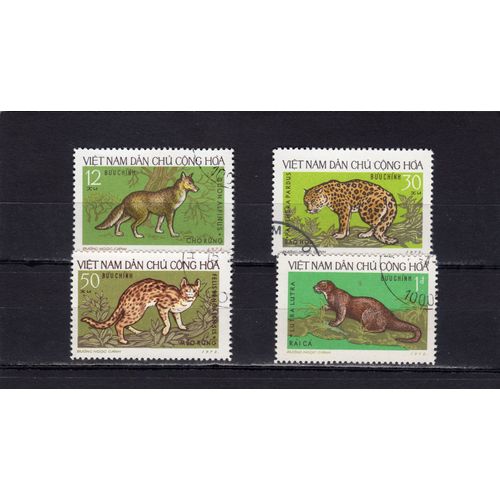 Timbres-Poste Du Viet-Nam Du Nord (Animaux Sauvages)