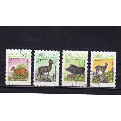 Timbres-Poste Du Viet-Nam Du Nord (Animaux Sauvages)