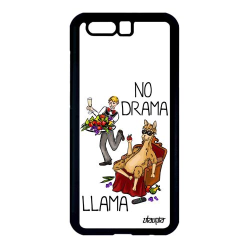 Coque No Drama Lama Honor 9 Silicone Texte Case Humour Llama Animaux Drole Antichoc Humoristique Dramallama Cover Cartoon Rigide De