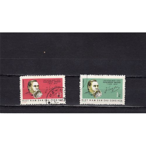 Timbres-Poste Du Viet-Nam Du Nord (150ème Anniversaire De La Naissance De Friedrich Engels)