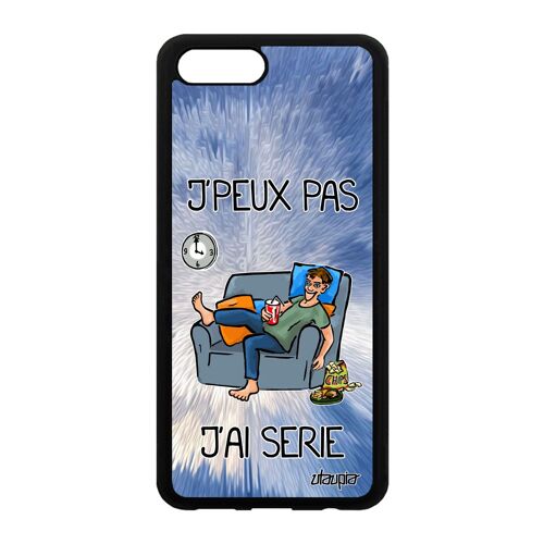 Coque Honor V10/View 10 Silicone J'peux Pas J'ai Série Drole Comique Bleu 4g Texte Housse Telephone Humour Bumper Je Noir Jpeux Tele