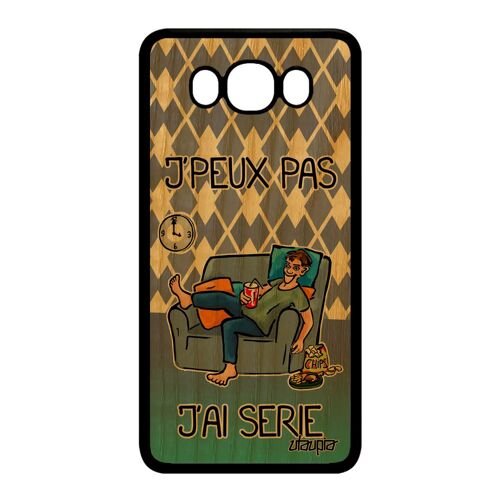 Coque Pour Samsung J7 2016 Bois Silicone J'peux Pas J'ai Série Solide Bande Dessinée Tpu Humour Jpeux Rigide Tele Pas Cher De Galaxy