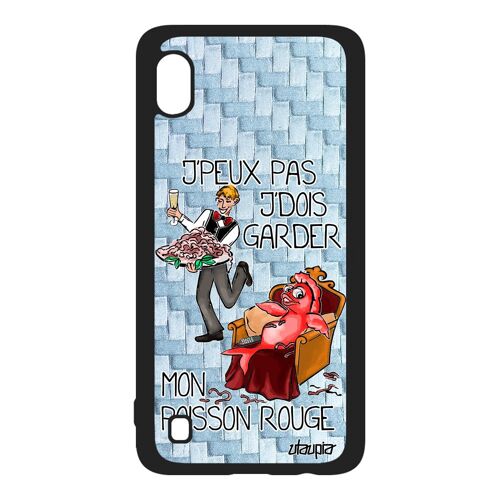 Coque Silicone A10 J'peux Pas J'dois Garder Mon Poisson Rouge Housse Animaux Bleu Comique Bd Telephone Cartoon Je De Samsung Galaxy