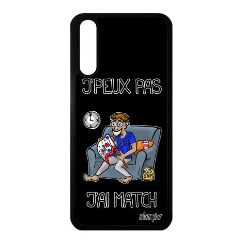 Coque j'peux pas j'ai match pour P20 en silicone coupe d'europe handball je football noir humour jpeux bd foot coupe du monde Huawei