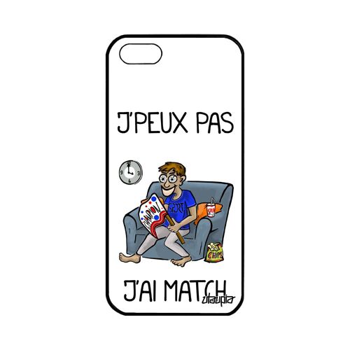 Coque Silicone Apple Iphone 5 5s Se J'peux Pas J'ai Match Jpeux Telephone Drole Basket Rugby Pas Cher Personnalisé Humour Handball
