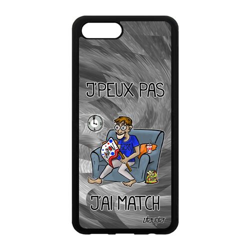 Coque Honor View 10/V10 silicone j'peux pas j'ai match foot drole basket housse bande dessinée texte jpeux dessin rugby mobile gris