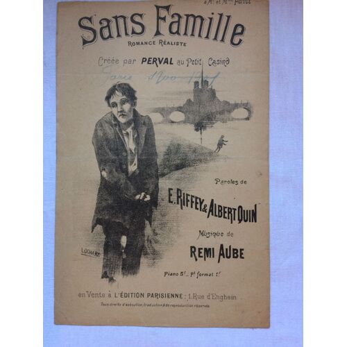 Partition "Sans Famille" Perval Musique De Rémi Aube
