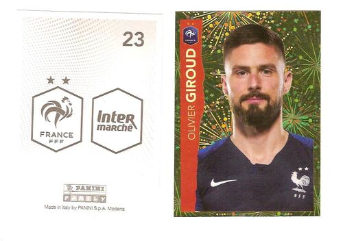 23 - Olivier Giroud - Intermarché 2020 - Au Plus Près Des Bleus - Sticker - Panini