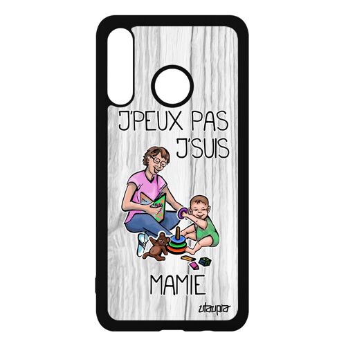 Coque P30 Lite silicone j'peux pas j'suis mamie bande dessinée antichoc case jpeux naissance garcon pas cher gris grand mere Huawei