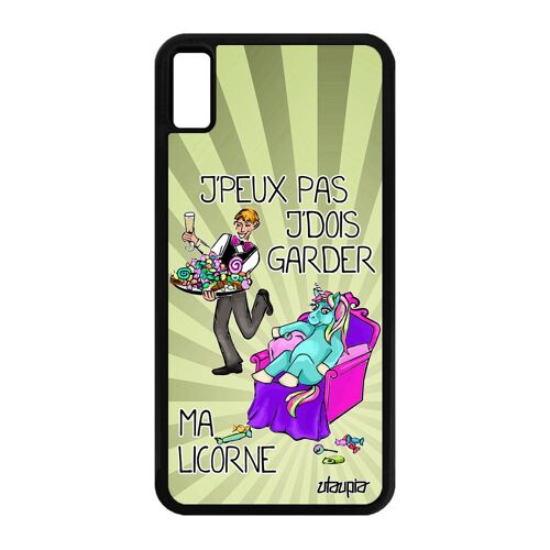 Coque Pour Iphone Xs Max Silicone Je Peux Pas J'dois Garder Ma Licorne Animal Jpeux Vert Humoristique Telephone Original Drole