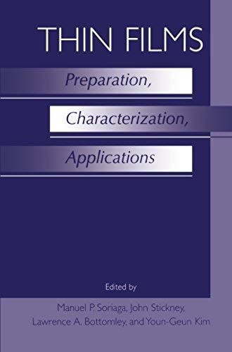 Thin Films: Preparation, Characterization, Applications