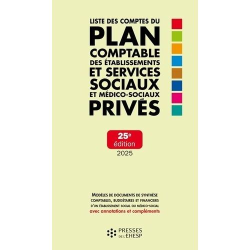 Liste Des Comptes Du Plan Comptable Des Établissements Et Services Sociaux Et Médicosociaux Privés