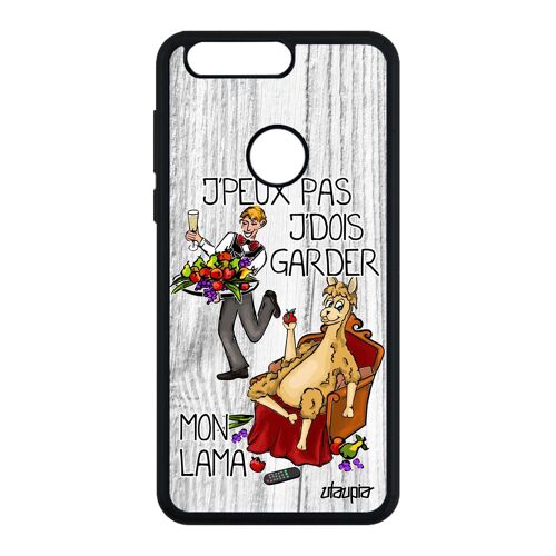 Coque Silicone J'peux Pas J'dois Garder Mon Lama Honor 8 Cartoon Bande Dessinée Humoristique Portable Original Animaux Texte Humour