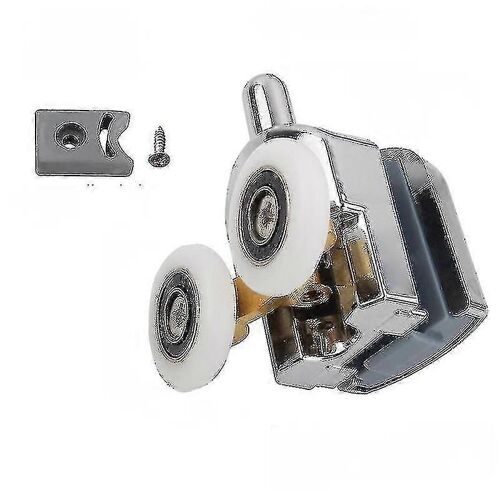 23mm Porte de douche Rouleau Coulissant Porte de Douche Roues Haute Qualité - argent2