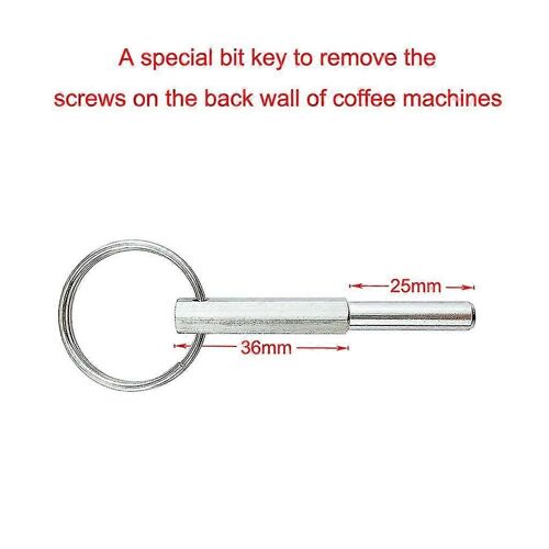 Jura Capresso Ss316 Réparation Outil de Sécurité Clé Ouverte Sécurité Tête Ovale Vis Spécial Bit Key Service de Retrait Pour Machine à Café