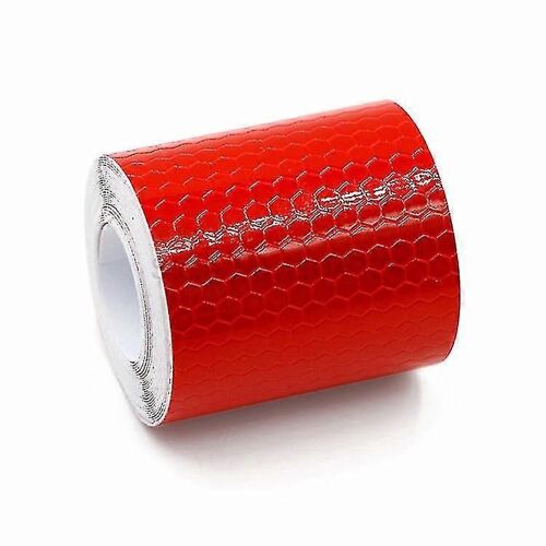 Ruban Réfléchissant 3m X 50 Mm Réflecteur Imperméable À L'eau Autocollants D'avertissement Haute Intensité Auto Adhésif Sécurité Ruban Rouge