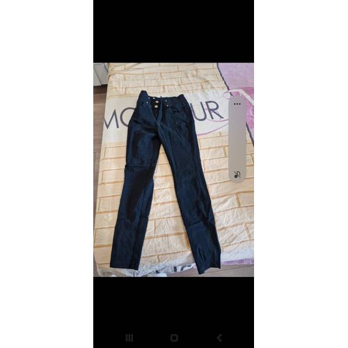 Pantalon Noir Taille Haute