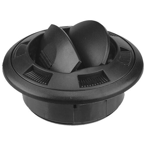 Climatisation universelle Sortie Dia 75mm Noir Rond Tableau de bord Air Vent pour Rv