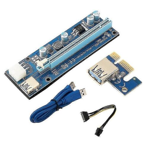 Carte pcie Riser pour Bitcoin Eth Coin Mining Ver009s Gpu Extender Cable Kit