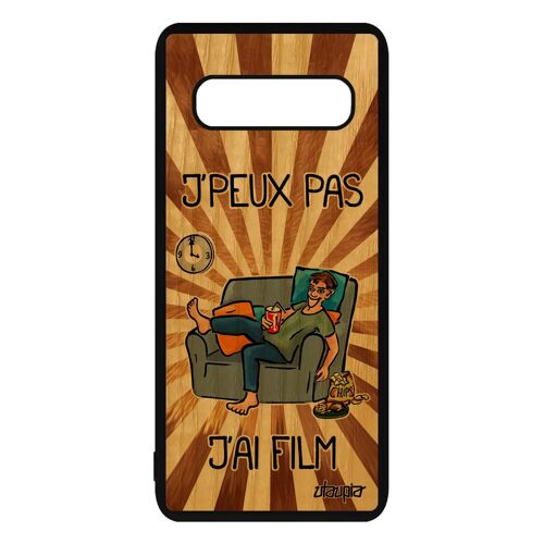Coque En Bois Pour S10 Silicone J'peux Pas J'ai Film 7e Art Tele Telephone Comique Mobile Manga Dessin Animé Jpeux De Samsung Galaxy