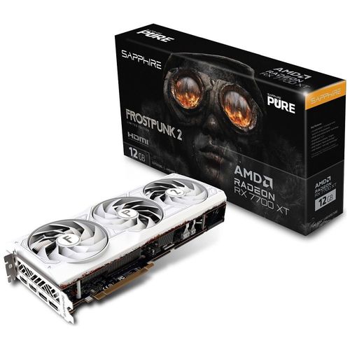 Sapphire Radeon RX 7700 XT Pure Frost Punk 2 Edition, Radeon RX 7700 XT, 12GB GDDR6, PCI-Express