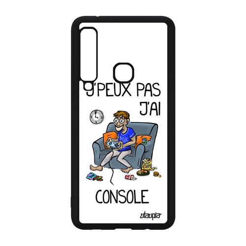 Coque Samsung Galaxy A9 2018 Silicone J'peux Pas J'ai Console Jeux Video Gamer Humour Bande Dessinée Blanc Jpeux Play Case Design De