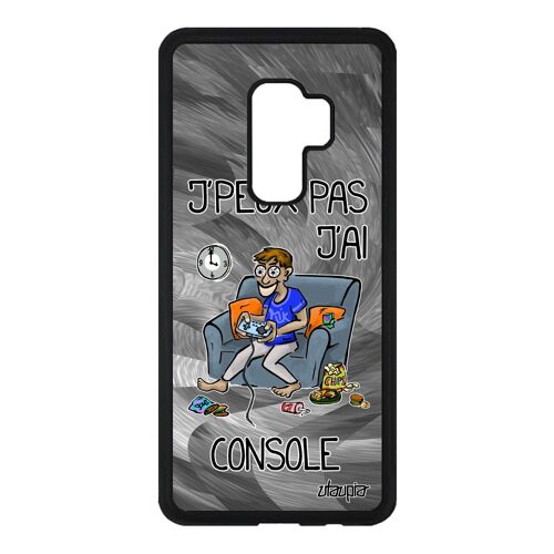 Coque Samsung Galaxy S9 Plus Silicone J'peux Pas J'ai Console Je Jeux Video Gris Drole Humour Bande Dessinée Gamer Housse Jpeux Play