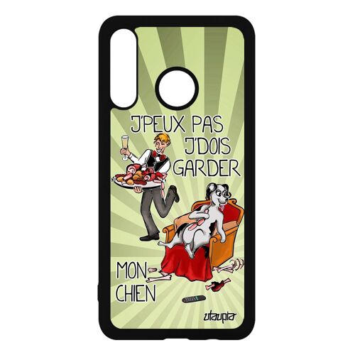 Coque Pour P30 Lite Silicone J'peux Pas J'dois Garder Mon Chien Chiot Drole Bd Souple Telephone Animal Portable Cover Jpeux Huawei