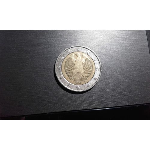 Pièce De 2 Euro 2002 Frappée En Allemangne. Les Frontières Des Pays De L'union Européenne, Composée De 15 Etats Membres À L'époque, Ne Sont Pas Tracées. Modèle Tiré À Seulement 30.000 Exemplaires.