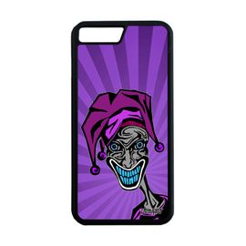 Coque Iphone 8 Plus Silicone Joker Housse Telephone Design Personnalisé Violet Motif Humour Visage Bande Dessinée Horreur De