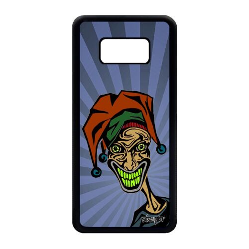 Coque Pour Galaxy S8 Silicone Joker Comics Visage Super Heros Personnalisé Etui Motif Bande Dessinée Clown Design Horreur De Samsung