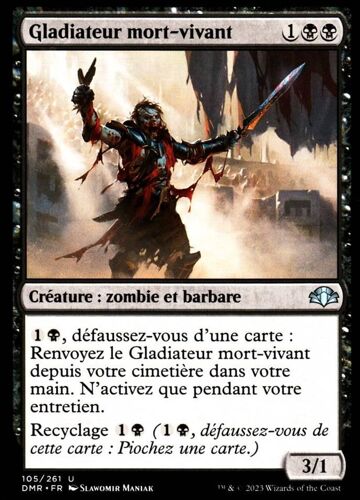 Gladiateur Mort- Vivant - Magic - Dominaria Remastered - U - 105/261