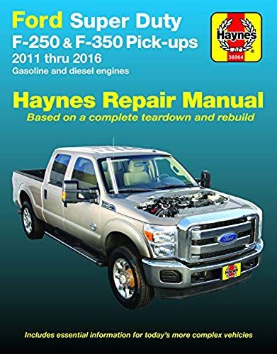 Ford Super Duty F-250 & F-350 Pick-Ups (11-16) Haynes Repair Manual