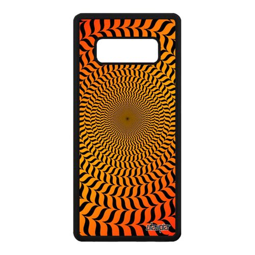 Coque Illusion D'optique Samsung Galaxy Note 8 En Silicone Caoutchouc Telephone Original Moderne De Protection Graphique Rond Magie