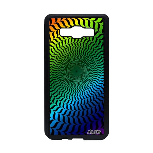 Coque Silicone Antichoc Pour Samsung A5 2015 Illusion D'optique Gay Pride Mirage Art Visuel Souple Multicolore Portable Cover Galaxy
