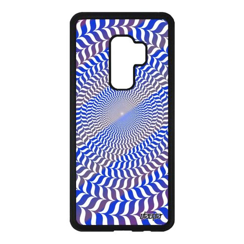 Coque Illusion D'optique Pour S9 Plus Silicone Effet Aluminium Cercle Etui Graphique Bicolore Original Mobile Rond De Samsung Galaxy