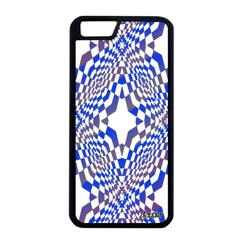 Coque antichoc iPhone 6 6S Plus silicone illusion d'optique original graphique 32 Go personnalisé bicolore mirage etui bleu de