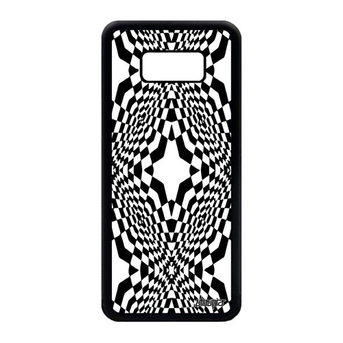 Coque Pour Samsung S8 Plus Silicone Illusion D'optique Losage Rigide De Protection Effet Etoile Metal Telephone Case Noir Galaxy