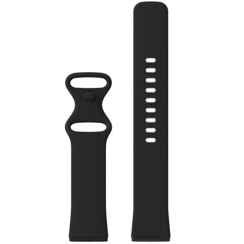 Bracelet De Montre En Silicone Pour Fitbit Versa4/Fitbit Sense2/Fitbit Versa3/Fitbit Sense Le Noir S