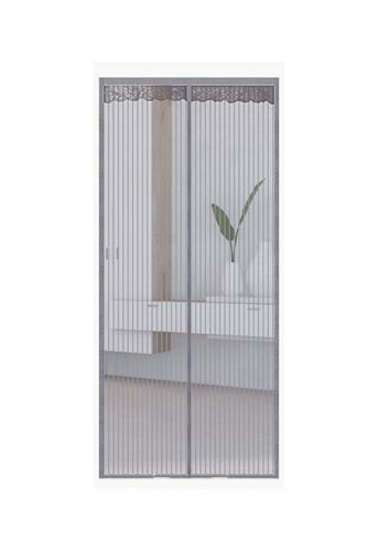 Moustiquaire Pour Porte Avec Fermeture Aimantée Gris