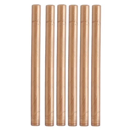 10 Pcs Cire À Cacheter Bâton Pratique Sans Fumée Flexible Chaud Sceller Bâtons Pour Enveloppes Cartes Manuscritsancien Laiton Or