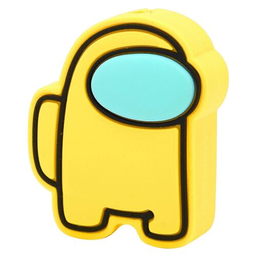 Data Line Protector Cute Cartoon USB Câble de charge Manchon de protection pour téléphone intelligentJaune