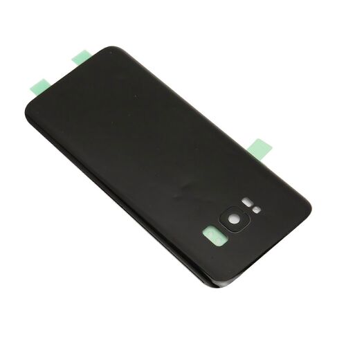 Boîtier de couvercle de porte en verre arrière arrière avec ruban d'objectif de caméra préinstallé Remplacement des pièces du support de téléphone pour Galaxy S8