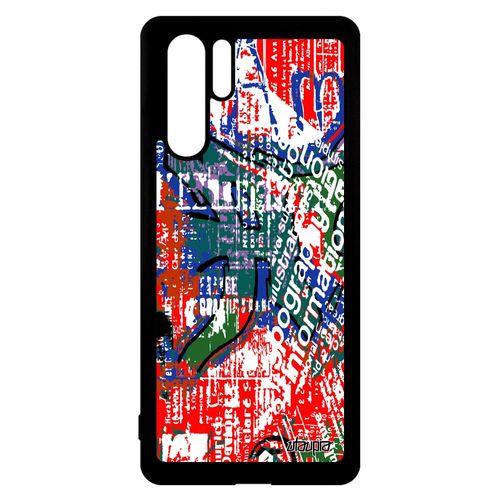 Coque Pour Huawei P30 Pro En Silicone Street Art Solide Tag Ecriture De Protection Rouge Peinture Graffiti Personnalisé Tagué Etui
