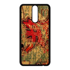 Coque Bois Street Art Pour Huawei Mate 10 Lite Silicone Portable Rouge Graffiti Mobile Tagué Peinture Motif Effet Tag Jolie Ecriture