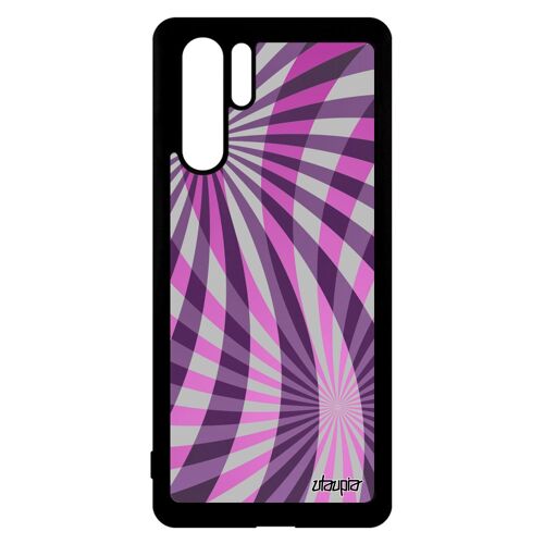Coque Illusion D'optique Pour Huawei P30 Pro En Silicone Design Metal Soleil Motif Case Portable Fond Effet Personnalisé Geometrique