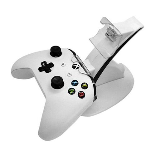 Xbox One Contrôleur Chargeur, Double Docking Station De Recharge Stand Pour Xbox One/One S/One X Controller, Blanc