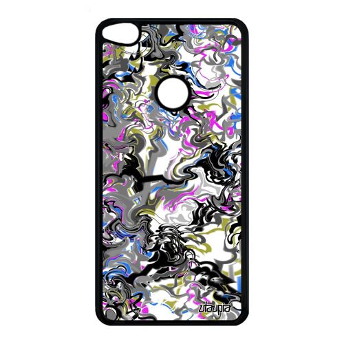 Coque Marbre Huawei P8/P9 Lite 2017 Silicone Peinture Metal Coloré Housse Original Mobile Violet Antichoc Motif Made In France